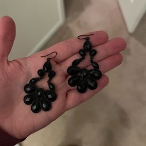 Black Dangle Earrings